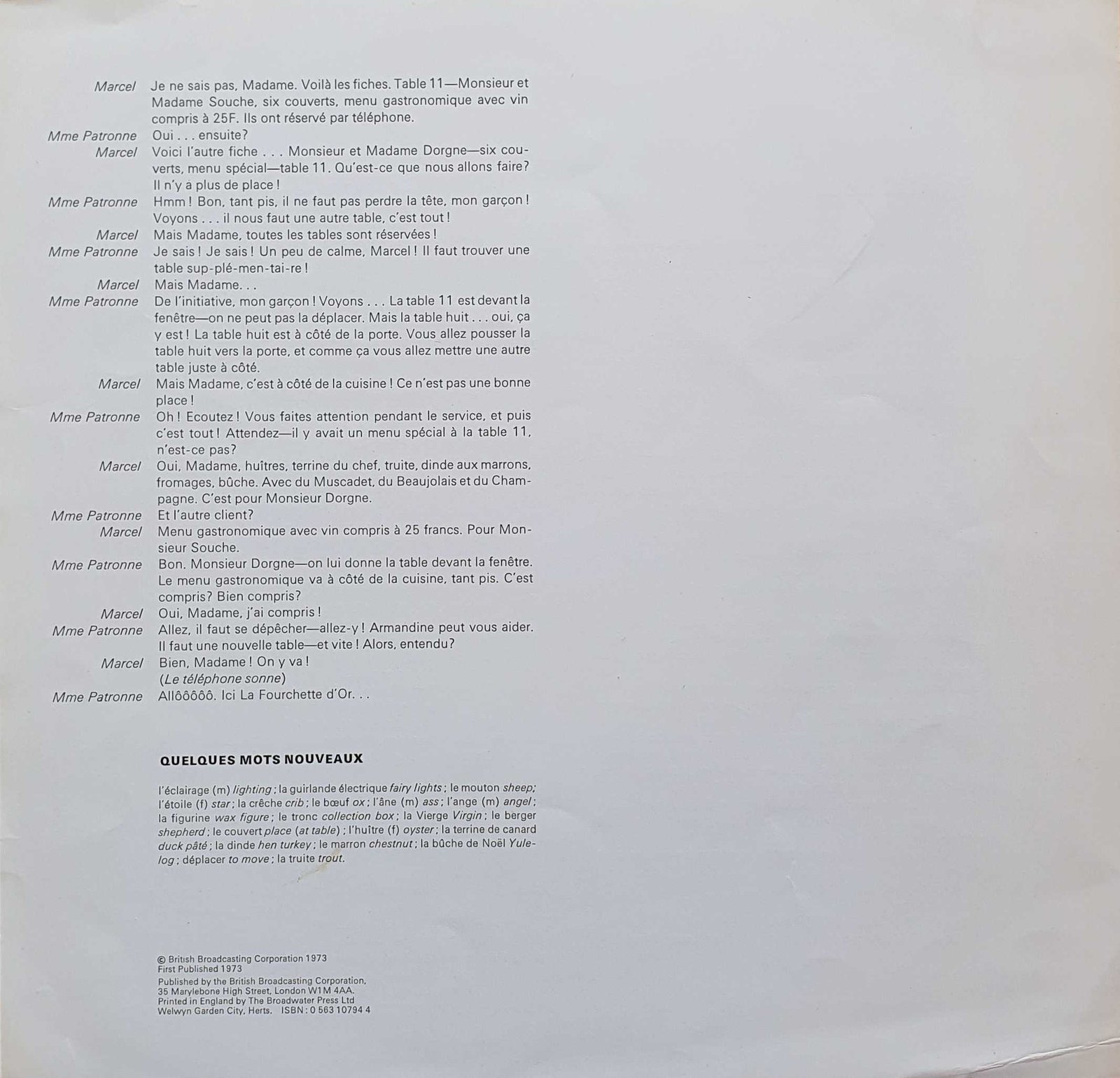 Inserts from OP 185/186